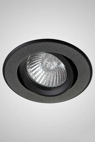 Встраиваемый точечный светильник под гипсокартон AM Group AM12 AM04 BK (220V, круглые)