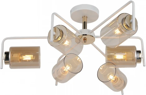 Потолочная люстра на штанге ILLUMICO IL8248-6COU-79 WH GD (220V)