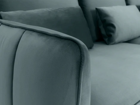 Диван Amsterdam трехместный ОГОГО (арт.583352), (Ткань/Серый)