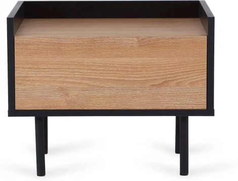 Тумба прикроватная Look ОГОГО (арт.860237), (ЛДСП/Черный)