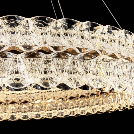 Подвесная люстра светодиодная с пультом с регулировкой цветовой температуры Modelux ML.8185.800 GD