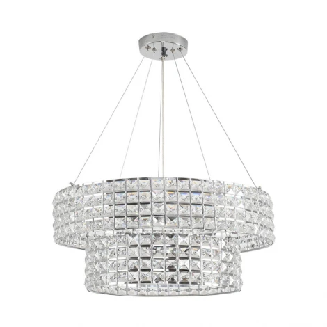 Люстра подвесная Lumion Narina 8378/5 хром/прозрачный, металл/хрусталь E27 5*60W 220V
