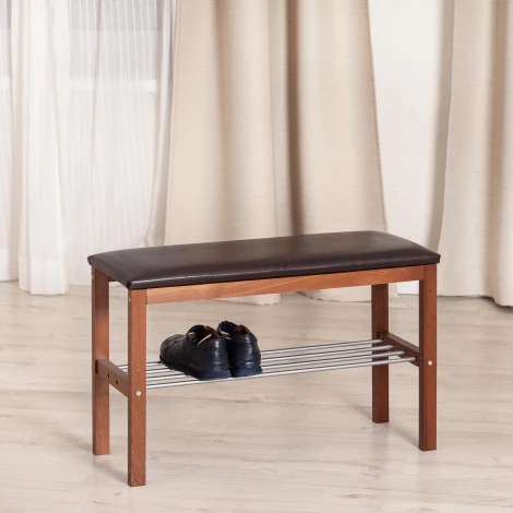 Банкетка BERYL Tetchair (Темный орех,Коричневый).