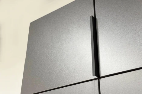 Антресоль двухдверная L600 Баско Mebelson (ЛДСП/Графит) арт.173624,2125