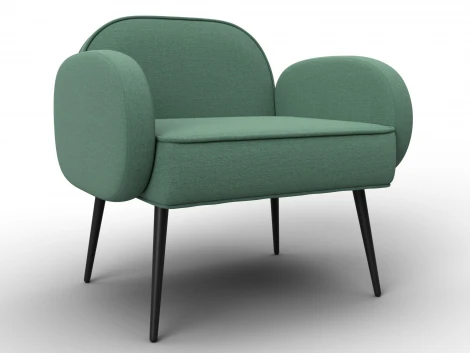 Кресло Лига-086 (Фанера/Металл/Рогожка/Зеленый) Лига Диванов 132431