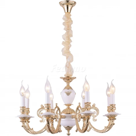 Подвесная люстра Arte Lamp Luisa A8020LM-8WG (220V, на цепи, подсвечник, свеча)