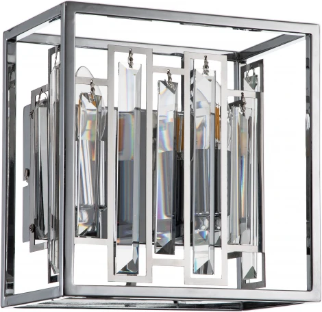 Настенный светильник Valzer V000065 (12001/2W Chrome) (220V, хрусталь)