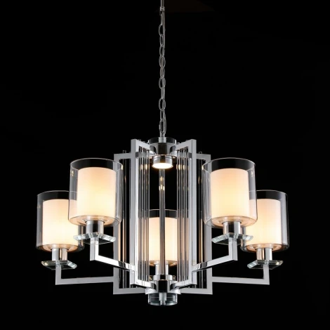 Подвесная люстра iLamp King RM6201-5 CR+CL (220V, на цепи)