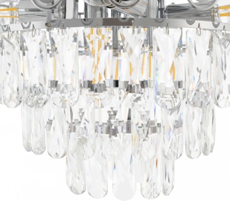 Потолочная люстра каскадная хрустальная Arte Milano Sorrento-8109 378109/7/470 CR (220V)