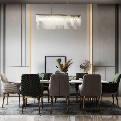 Подвесная люстра Wi-Fi на штанге Bogate's Allure 488/10 (220V, управление смартфоном, голосовое управление, умный дом - Minimir Home, Алиса, Маруся, Салют)