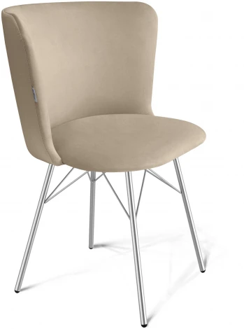 Стул SHT-ST36/S64 ванильный крем/хром лак от фабрики Sheffilton