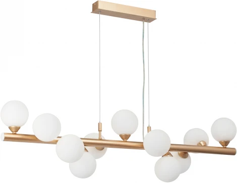 Подвесной светильник Vitaluce V49860-8/11S, 11хG9 макс. 28Вт (220V, на тросе, шарики, молекулы)