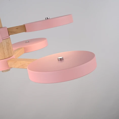 Потолочная люстра Wi-Fi на штанге Turna Dbl L6 Pink By ImperiumLoft Turna-Dbl01 (LED, 220V, голосовое управление, умный дом - Алиса)