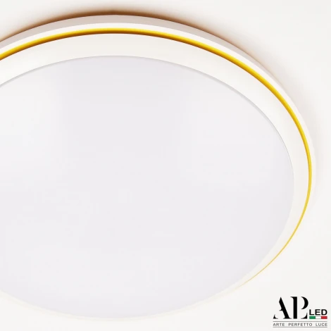 Потолочный светильник светодиодный с ПДУ APL LED Turin 3306.B247-350 White/Yellow