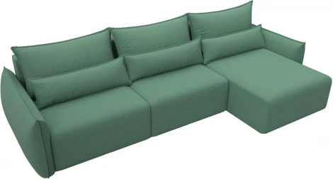 Диван угловой Лига-051 НПБ Лонг угол универсальный Лига Диванов (Рогожка) арт.128663