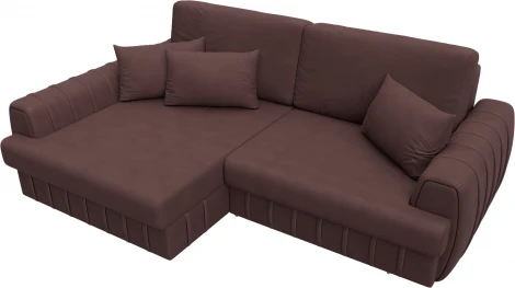 Диван угловой Лига-057 НПБ угол левый Лига Диванов (Замша) арт.129283L