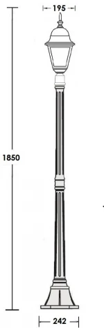 Наземный фонарь Oasis Light 79908M Bl (220V, фонарь, IP44)