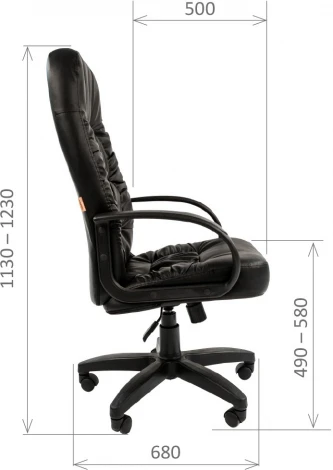 Компьютерное кресло CHAIRMAN 416 ЭКО (Пластик,Экокожа/Черный)