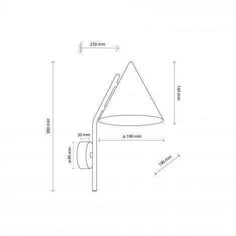Бра TK Lighting Cono 11088 BROWN (a070964) (220V)