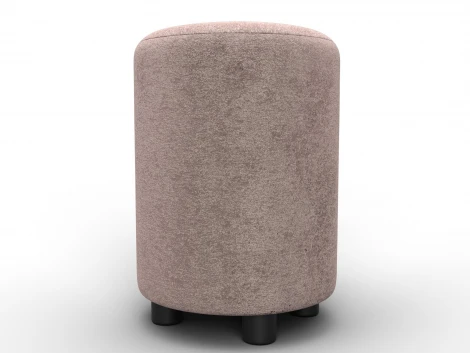 Пуф 001 (ДСП,Фанера/Пластик/Велюр/Бежевый) Лига Диванов 132348