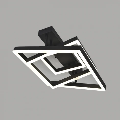 Потолочная люстра светодиодная с таймером Escada Enke 10267/3LED 80Вт, с ПДУ, металл/акрил, черный (220V)