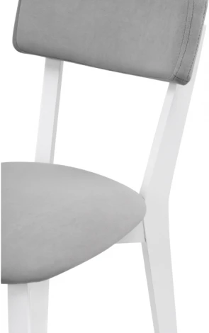 Деревянный стул Woodville Гилмар серый велюр / белый 515982