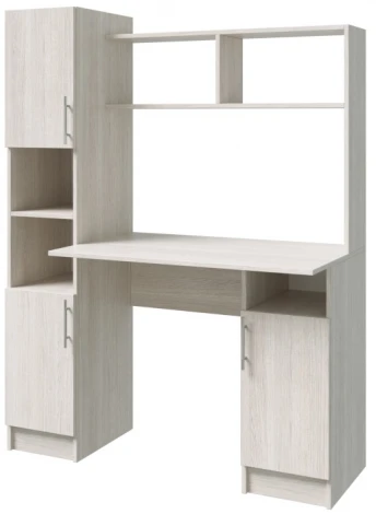 Стол Woodville Глория ясень анкор белый / белый 497511