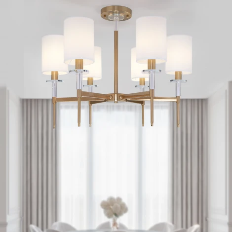 Потолочная люстра Eurosvet Brielle 60132/6 латунь (220V)