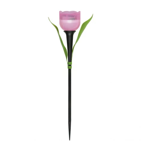 Грунтовый светильник на солнечной батарее Uniel USL-C-451/PT305 PINK TULIP (LED, цветы)