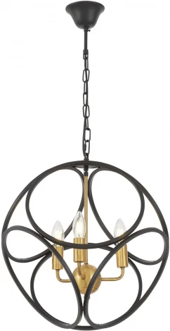 Подвесная люстра Lumina Deco Casai LDP 1243-3 BK+MD