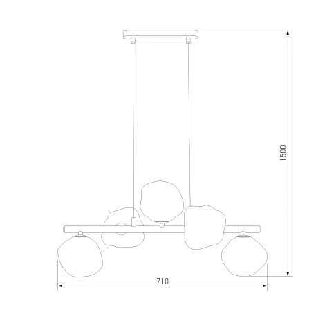 Подвесной светильник TK Lighting Lava Sabia 11111