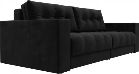 Диван прямой с декором Лига-049 НПБ Лига Диванов (Велюр) арт.128392