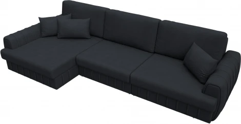 Диван угловой Лига-057 НПБ Лонг угол левый Лига Диванов (Замша) арт.129311L