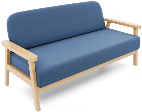 Диван Arsko прямой Флори М береза велюр голубой