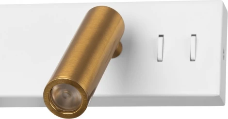 Настенный светильник для чтения со спотом Citilux Декарт CL704450 (220V, выключатель, шар)