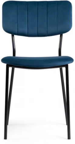 Стул Woodville на металлокаркасе Фиер морской / черный глянец 494367