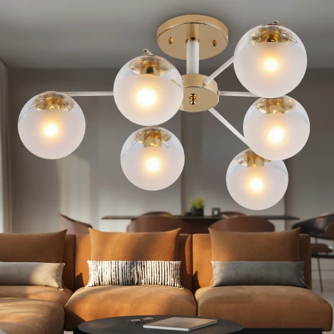 Потолочная люстра на штанге Rivoli Umbra 3129-306 (220V, шарики)