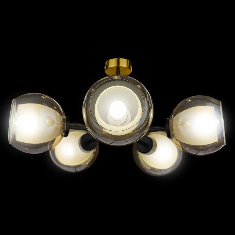 Потолочная люстра на штанге 33 Идеи CHN800S.05.17BL.PA-S12AM (220V)