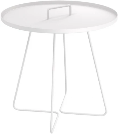 Столик журнальный SHT-CT42 белый муар Mebelik арт.009245