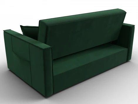 Диван прямой Лига-104 (140) (ЛДСП,Брус,Фанера,Велюр/Зеленый) Лига Диванов 134870
