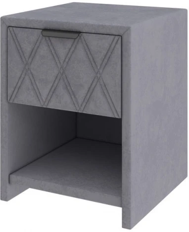 PROxSON Тумба Side (Ткань: Велюр Teddy Мокрый асфальт) 44x45