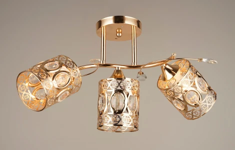 Потолочная люстра на штанге Мелодия Света SS1N SS4816-3 GD 000067897