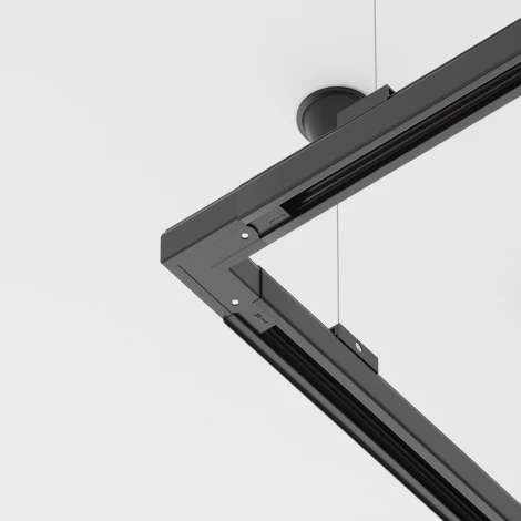 Коннектор угловой внешний Trinity черный (трехфазный) Maytoni Technical TRA005CL-31B-L (220V)