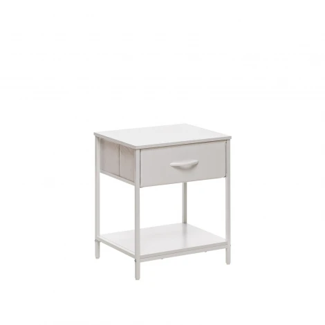 Комод Leset Линкс с ящиком и полкой (к/з), Каркас Белый, ящики Белые (Металл,Экокожа/Белый) арт.2500000198106