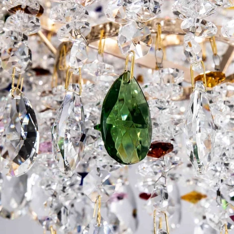 Подвесная люстра хрустальная Modelux MODELUX ML.850.12 GD