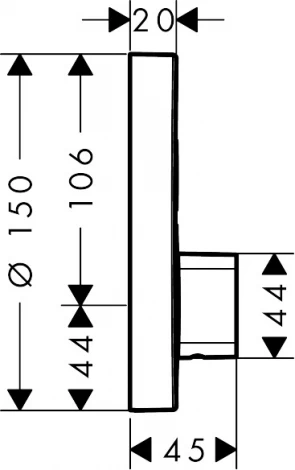 Смеситель Hansgrohe ShowerSelect S 15748000 для душа