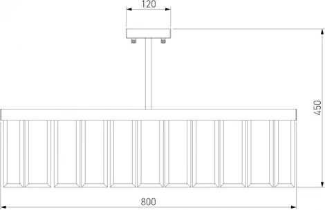 Потолочная люстра Wi-Fi на штанге Bogate's Eclipse 358/8 Smart (220V, управление смартфоном, голосовое управление, умный дом - Minimir Home, круглые)
