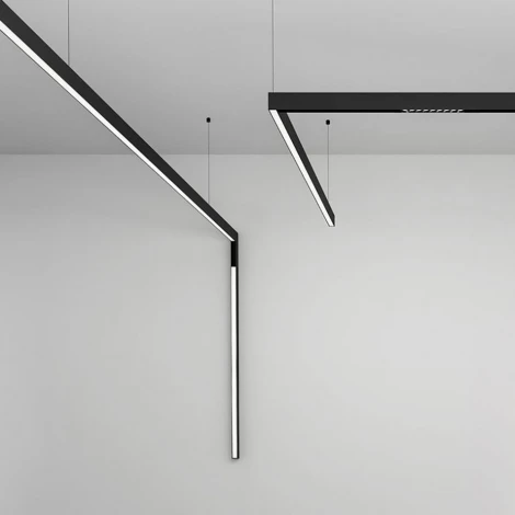 Шинопровод низковольтный накладной Feron 41961 черный, 2м, CABM1000