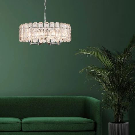 Подвесная люстра Escada Nerissa 2115/8S E14*40W Chrome