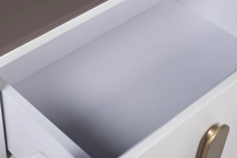 Тумбочка светлая с металл. каркасом 58*40*55см Garda Decor арт.77IP-20863